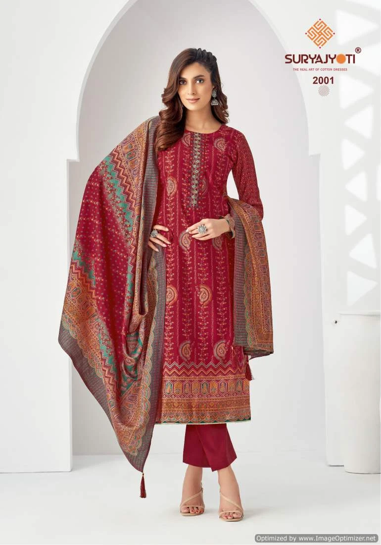 Suryajyoti Pushpa Vol 2 Modal Cotton Wholesale Salwar Suit Catalog — Wholesale Salwar Suits, MPA wholesale from Surat - Gallery Image 2